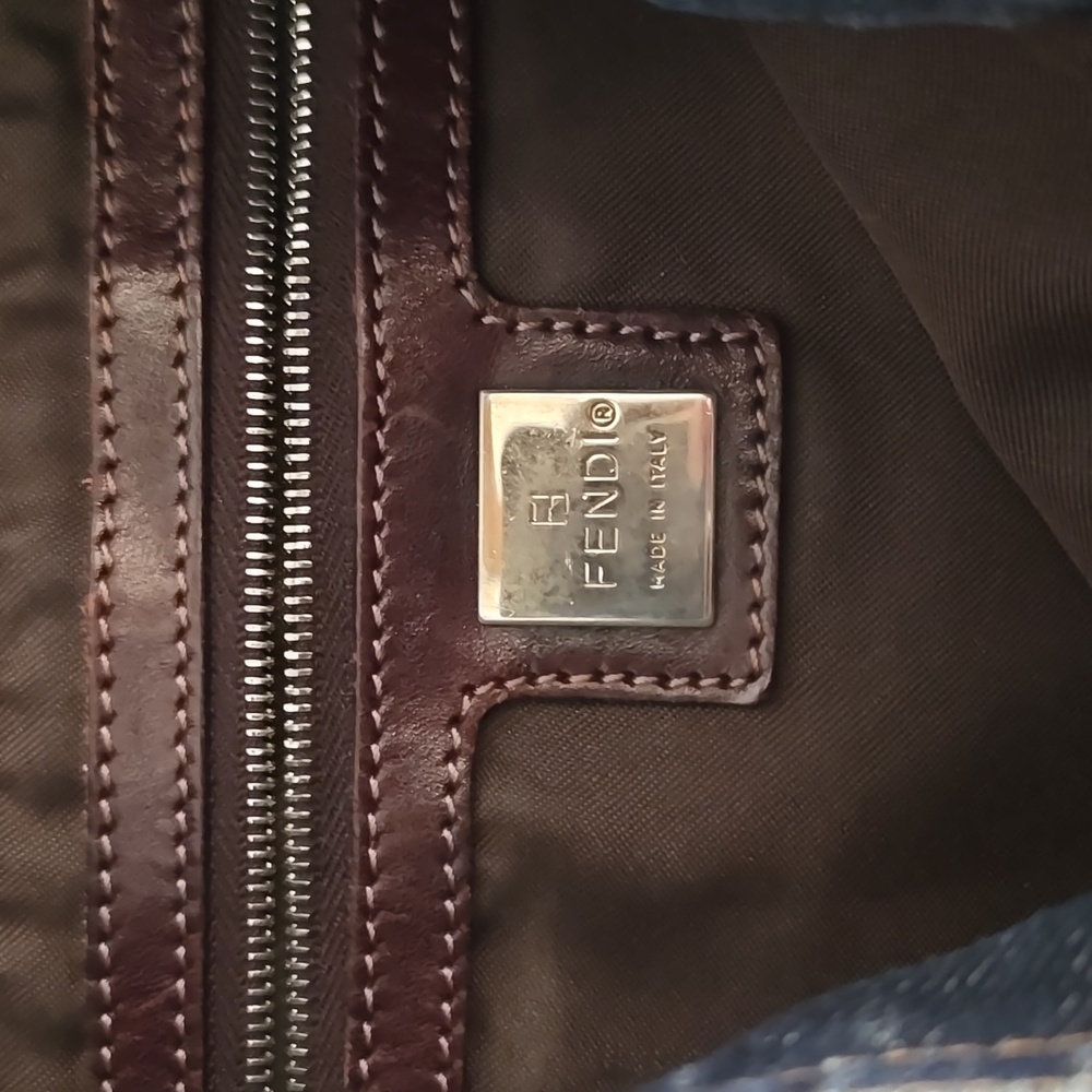 Auth Fendi Denim Mama Baguette - Picture 11 of 16